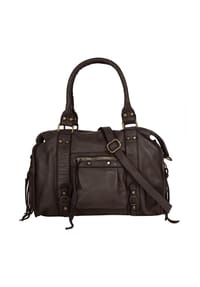 Samantha Look - Shopper Echt Leder, Made In Italy - braun