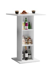 VCM. - Holz Bartisch | Stehtisch | Maße ca. H. 108 x 70 x 70 cm | hoher Tisch - Standos - Schwarz