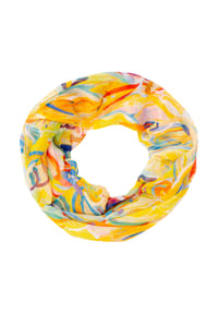 Seasons of April - Schal Loop Gerda Leichter, weicher und dünner Halstuch, Rundschal - gelb