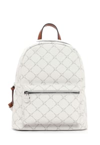 Tamaris ANASTASIA CLASSIC - Cityrucksack "Anastasia Classic", Kunstleder, Logoprint, Reißverschlussfach, für Damen - 320 ECRU