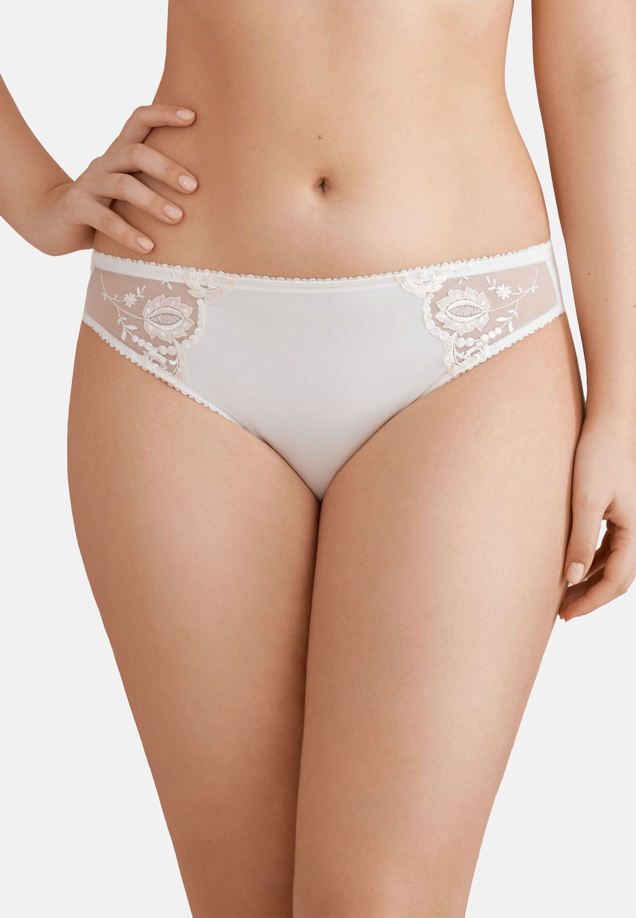 Conturelle Felina Provence Midislip, Floral, Stickerei, FüR Damen, Beige, 46