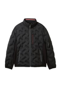 TOM TAILOR - Steppjacke, Stehkragen, für Herren - 29999 BLACK