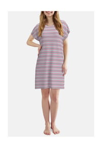 TOM TAILOR - Sleepshirt, kurz, für Damen - 122 WEIß-MITTEL-R