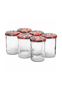 VAN WELL Einmachgläser / Sturzgläser Wildberries 435 ml 6er Set transparent - WILDBERRIES - transparent