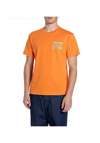 REPLAY - T-Shirt, Baumwolle, für Herren - 445 ORANGE