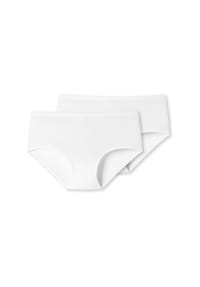 SCHIESSER - Uncover Hipster, 2er-Pack, Single-Jersey, für Damen - 100 WEISS