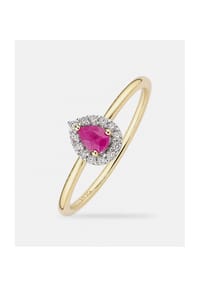 Diamant L'eternel - Ring, mit Rubin, 375 Gelbgold - gold