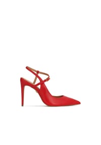 Kazar - Rote Stiletto-Pumps mit offenem Absatz - Rot