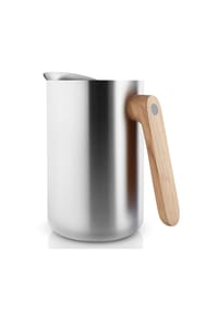 eva solo - Isolierkanne Nordic kitchen, Edelstahl/ Kunststoff/ Eichenholz, Silber, 1 L - Silber