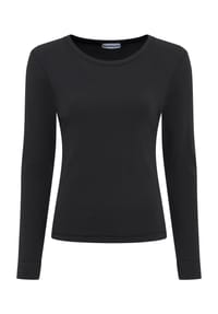 MANGUUN - Langarmshirt, Rundhals, für Damen - 1 WEISS