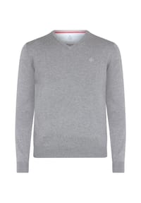 GALERIA - Pullover Pima, V-Ausschnitt, für Herren - B38 GRAU MEL.
