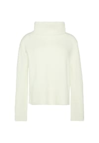 comma, - Rollkragenpullover, Rippbündchen, für Damen - 0120  WHITE
