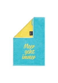 Cawö Gästehandtuch Postcards Towels - POSTCARD TOWELS - TÜRKIS