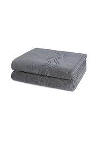 ROSS® - 2 X Duschtuch im Set Cashmere feeling Cashmere feeling - Anthrazit