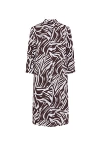 olsen - Hemdblusenkleid, Split-Neck, für Damen - 60099 DARK BROWN
