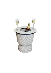 COOTAB COOLER TABLE - Beistelltisch mit Acryl-Kühler Paris 43 cm - Champagner