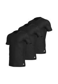 adidas - Unterhemd / Shirt Kurzarm 3er Pack Active Core Cotton - Schwarz