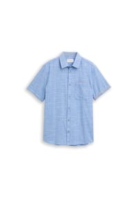 TOM TAILOR - Freizeithemd, Regular Fit, Kurzarm, Kent, für Herren - 40510 SURF BLUE