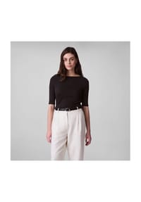 Calvin Klein - T-Shirt, Halbarm, für Damen - UB1 BLACK