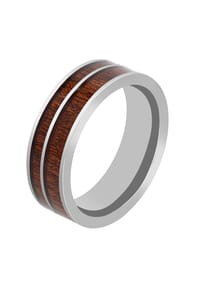 Adelia's - Herren Edelstahl Ring Ringweite 62 - silber