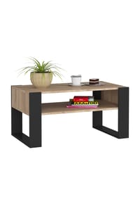 Akord - Domi Couchtisch - artisan-eiche/schwarz