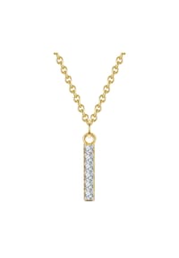 GLANZSTÜCKE MÜNCHEN - Damen Kette aus 925/- Sterling Silber in Gelbgold mit Zirkonia - gelbgold