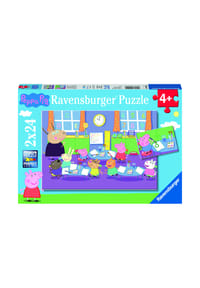 Ravensburger - Peppa Pig Bilderpuzzle "Peppa in der Schule", 2x24 Teile - 