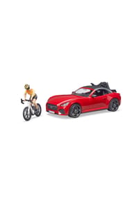 bruder® - Spielzeugauto Freizeit Roadster, mit Rennrad - mehrfarbig