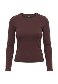 zero - Rundhals-Shirt figurbetont - Chocolate Plum