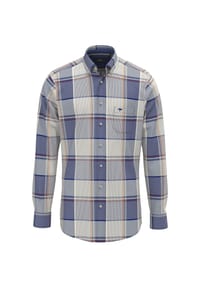 FYNCH-HATTON® - Freizeithemd, Casual Fit, Langarm, Button-Down-Kragen, für Herren - 661 INK BLUE