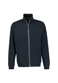 LERROS - Sportive Sweatjacke aus Baumwollmix, große Größen - BLACK