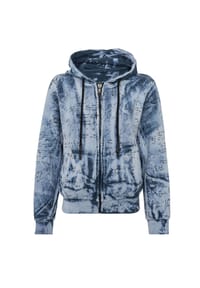 CIPO & BAXX® - Sweatjacke WL379 ausdrucksstarkes Tie-Dye-Muster, kombiniert mit Rückenprint - ANTHRACITE