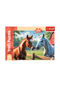 Trefl - Puzzle Pferde, Kinderpuzzle, Kinder, 200 Teile, 48 x 34 cm - 