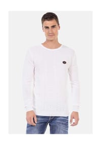 CIPO & BAXX® - Pullover mit Zopfmuster, CP240 - ANTHRACITE