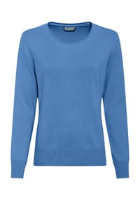 GALERIA - Seide-Kaschmir Pullover "Madrid", Rundhals-Ausschnitt, für Damen - AQUA