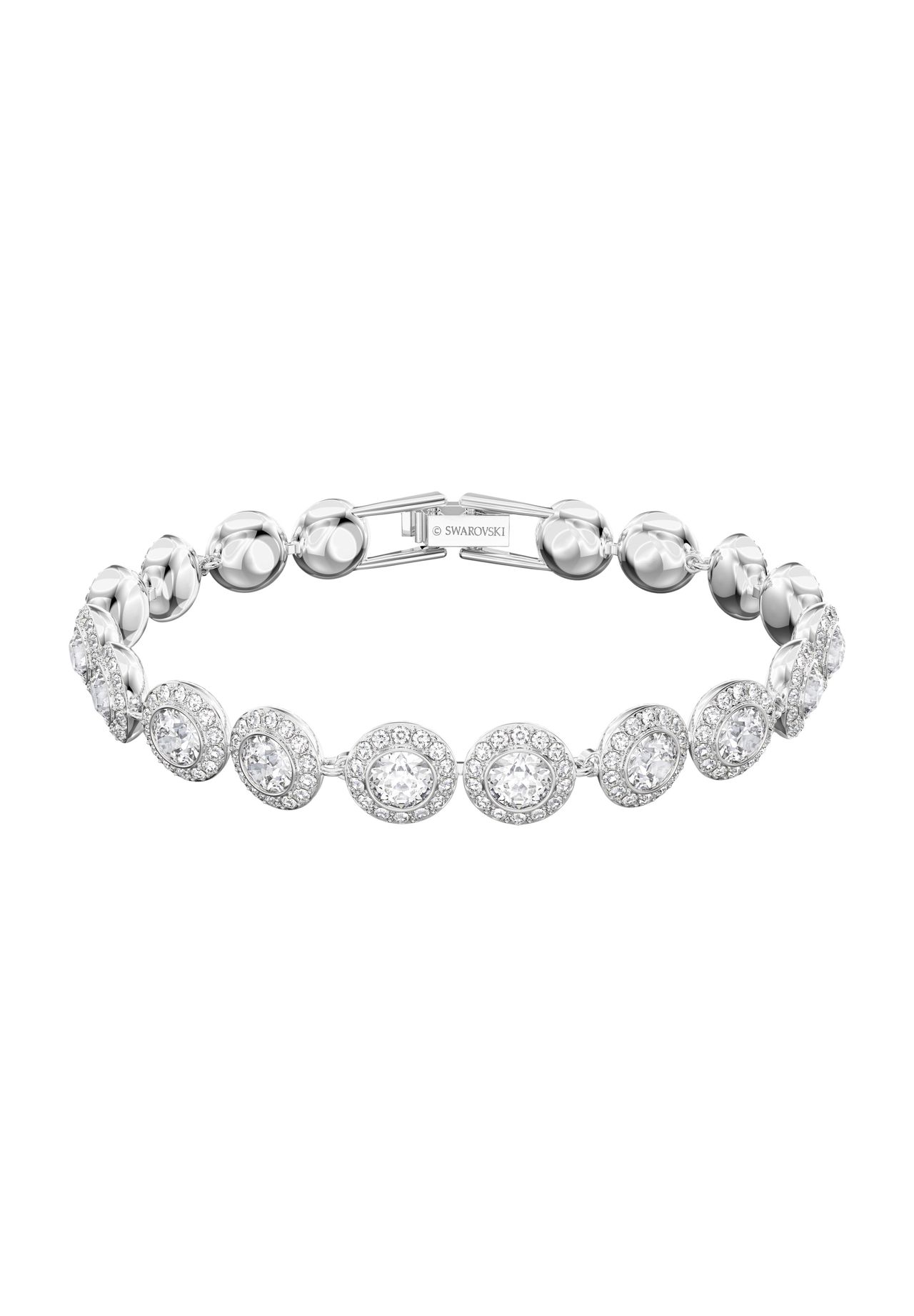 Swarovski - Angelic Armband In Weiß- 5071173 - Zeitlose Eleganz Mit Funkelndem Kristallpavé- Rhodiniert - Accessories - Damen - Grau - One Size - Bild 11