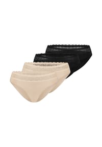 TRIUMPH - Tai Slip 4er Pack Feel of Modal - Beige / schwarz