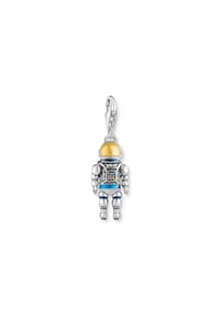 Thomas Sabo Glam & Soul - Charm-Anhänger Astronaut mit bunten Steinen  geschwärzt - gelbgoldfarben, bunt