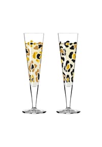 RITZENHOFF Champagnerglas-Set, 2-teilig - GOLDNACHT - GOLD SCHWARZ