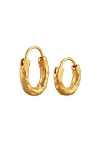 HAZE & GLORY - Ohrringe Creolen Set 925 Silber - Gold