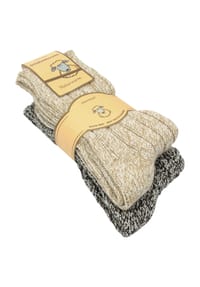 normani® - 2 Paar Norwegersocken aus Schafwolle - Anthrazitmelange