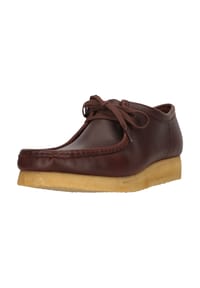 CLARKS® - Schnürschuhe Wallabee mit butterweichem Obermaterial - 5293 Deep Red Leather