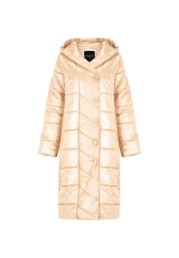 freshlions - Steppmantel Eva im schimmernden Design - beige