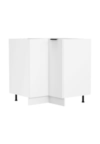 VCM. - Eckschrank | Maße ca. H. 82 x B. 76 x T. 76 cm | Küchenschrank | Küchenunterschrank | Unterschrank | Küchenmöbel - Fasola - Weiß