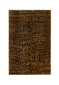 WECONhome - Kurzflorteppich Croco - Animal-Print in eleganter Krokodil-Optik - beige