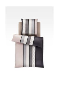 JOOP! CORNFLOWER STRIPES Garnitur 135x200 cm, Deep Rose - JOOP! CORNFLOWER STRIPES - Deep Coal