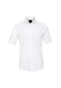 CASAMODA - Herren Businesshemd Kurzarm uni Modern Fit - Hellblau