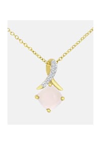 Diamant L'eternel - Kette mit Anhänger, mit Diamant, 375 Gelbgold - gold
