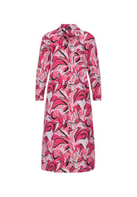 GOLDNER - Kurzgröße:  Druckkleid mit floralem Muster - pink / gemustert