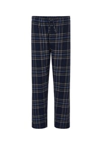 El Búho NOCTURNO® - Lange Herren-Pyjamahose aus Flanell - marineblau